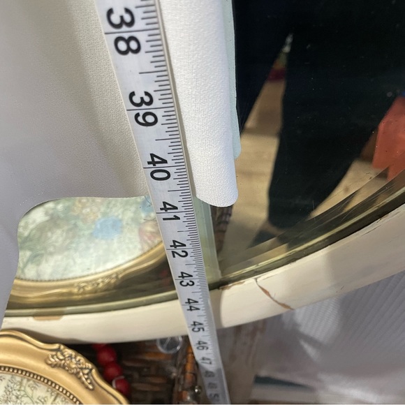 Vintage Sandi Dee White Lace Pleated layered Dress Size 11/12 - Picture 6 of 7